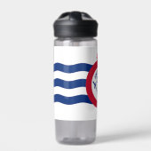 Wasserflasche mit der Flagge von Cincinnati, USA Trinkflasche (Vorderseite)