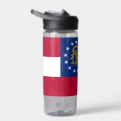 Wasserflasche mit der Flagge von Georgia Staat, US Trinkflasche (Rechts)