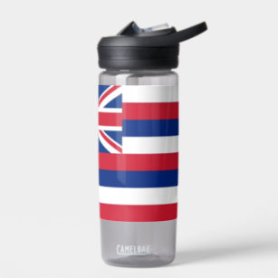 Wasserflasche mit der Flagge von Hawaii Staat, USA Trinkflasche