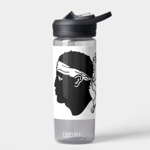 Wasserflasche mit der Flagge von Korsika, Frankrei Trinkflasche