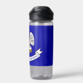 Wasserflasche mit der Flagge von Louisiana Staat,  Trinkflasche (Rückseite)