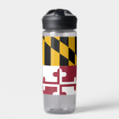Wasserflasche mit der Flagge von Maryland Staat, U Trinkflasche (Vorderseite)
