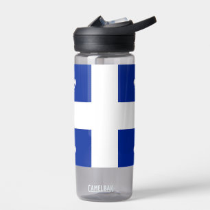 Wasserflasche mit der Flagge von Quebec, Kanada Trinkflasche