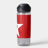 Wasserflasche mit der Flagge von San Antonio City, Trinkflasche (Rückseite)
