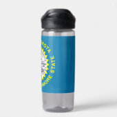Wasserflasche mit der Flagge von South Dakota, USA Trinkflasche (Rückseite)