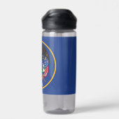 Wasserflasche mit der Flagge von Utah Staat, USA Trinkflasche (Rückseite)