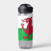 Wasserflasche mit der Flagge von Wales, Vereinigte Trinkflasche (Vorderseite)
