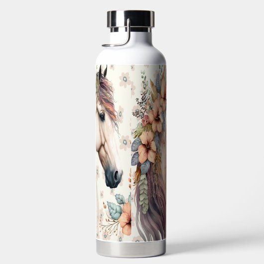Wasserflasche mit Designer Horse Trinkflasche (Rechts)