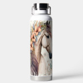 Wasserflasche mit Designer-Pferd Trinkflasche (Rückseite)