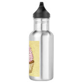 Wasserflasche mit einer Illustration eines Cupcake (Rechts)