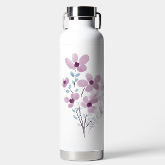 Wasserflasche mit eleganten Blume Trinkflasche