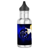 Wasserflasche mit Engel und Dekoration (Links)