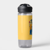 Wasserflasche mit Fahne aus New Jersey, USA Trinkflasche (Vorderseite)