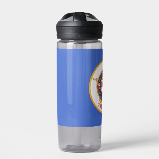 Wasserflasche mit Fahne von Minnesota, USA Trinkflasche (Vorderseite)