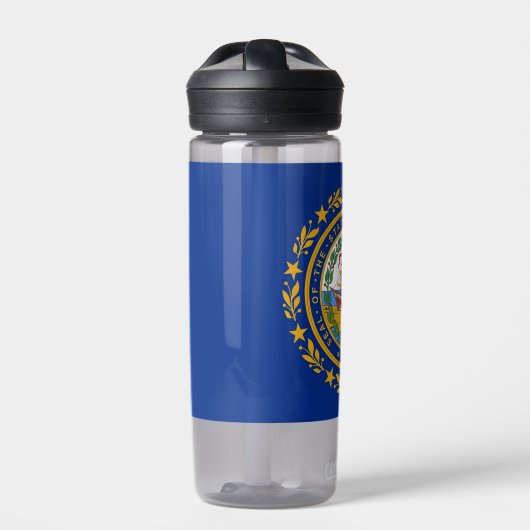 Wasserflasche mit Fahne von New Hampshire, USA Trinkflasche (Vorderseite)