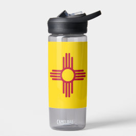 Wasserflasche mit Fahne von New Mexico, USA Trinkflasche
