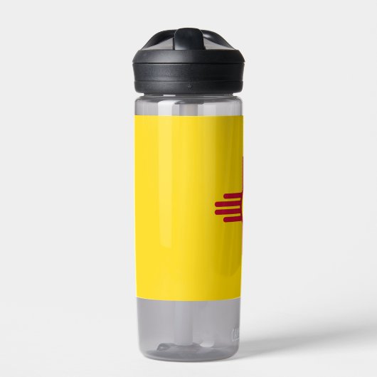 Wasserflasche mit Fahne von New Mexico, USA Trinkflasche (Vorderseite)