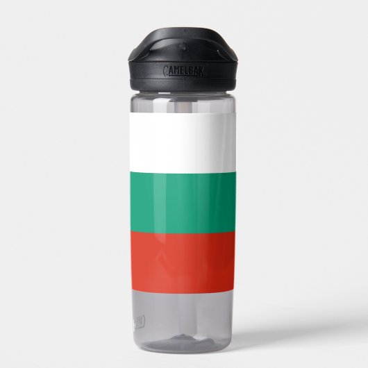Wasserflasche mit Flagge Bulgariens Trinkflasche (Rückseite)
