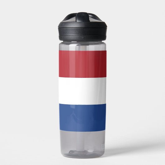 Wasserflasche mit Flagge der Niederlande Trinkflasche (Vorderseite)
