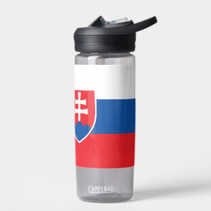 Wasserflasche mit Flagge der Slowakei Trinkflasche
