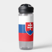 Wasserflasche mit Flagge der Slowakei Trinkflasche (Vorderseite)