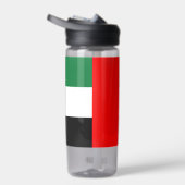 Wasserflasche mit Flagge der Vereinigten Arabische Trinkflasche (Rechts)