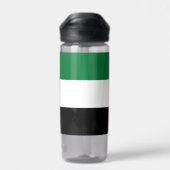 Wasserflasche mit Flagge der Vereinigten Arabische Trinkflasche (Rückseite)