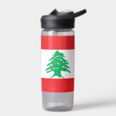 Wasserflasche mit Flagge des Libanon Trinkflasche (Links)
