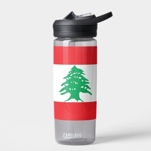 Wasserflasche mit Flagge des Libanon Trinkflasche (Links)