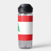 Wasserflasche mit Flagge des Libanon Trinkflasche (Rückseite)