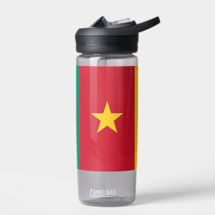 Wasserflasche mit Flagge Kameruns Trinkflasche