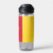 Wasserflasche mit Flagge Kameruns Trinkflasche (Rückseite)