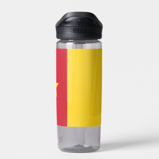 Wasserflasche mit Flagge Kameruns Trinkflasche (Rückseite)