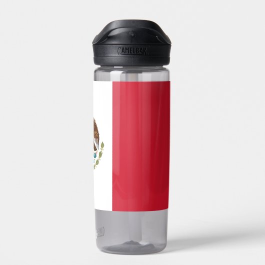 Wasserflasche mit Flagge Mexikos Trinkflasche (Rückseite)