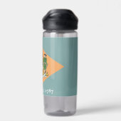 Wasserflasche mit Flagge von Delaware Staat, USA Trinkflasche (Rückseite)