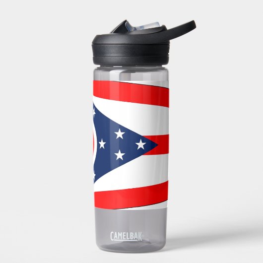 Wasserflasche mit Flagge von Ohio, USA Trinkflasche (Links)
