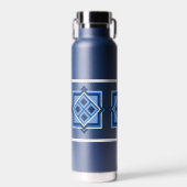 Wasserflasche mit geometrischem Quadrat Trinkflasche (Vorne)