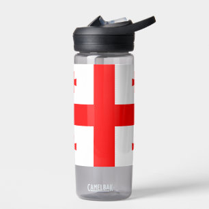 Wasserflasche mit georgischer Flagge Trinkflasche