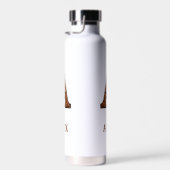 Wasserflasche mit geprägtem Leder Western Monogram Trinkflasche (Rechts)