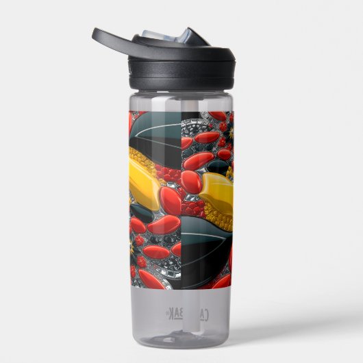 Wasserflasche mit Germany Colour Design Trinkflasche (Rechts)