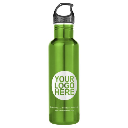 Wasserflasche mit Handle Green 24 oz für das Logo Edelstahlflasche (Vorderseite)