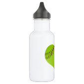 Wasserflasche mit Herz geformtem Softball. (Links)