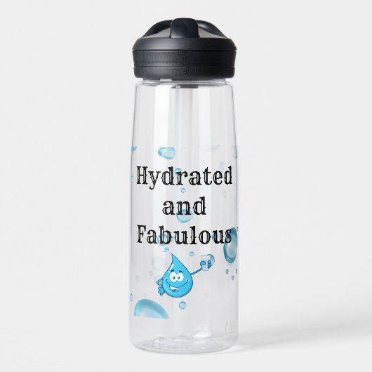 Wasserflasche mit Hydrat und Fabeln Trinkflasche (Vorne)