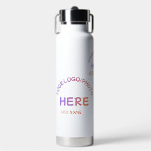 Wasserflasche mit individuellem Schul-Logo und Iso