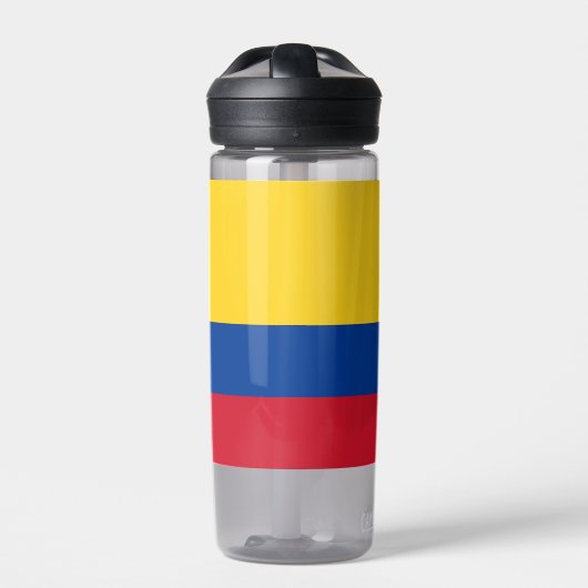 Wasserflasche mit kolumbianischer Flagge Trinkflasche (Vorderseite)