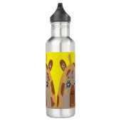 Wasserflasche mit komischer Giraffe Edelstahlflasche (Rechts)
