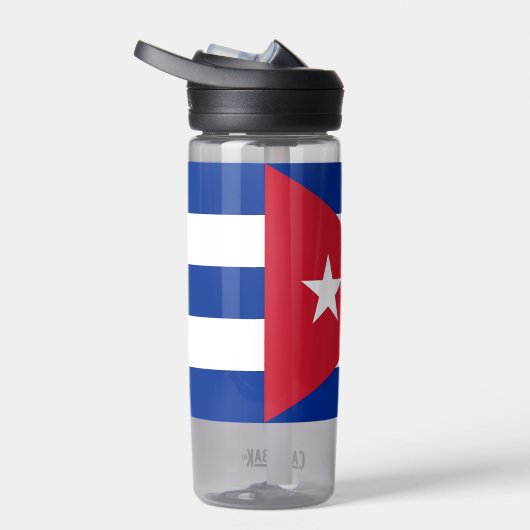Wasserflasche mit kubanischer Flagge Trinkflasche (Rechts)