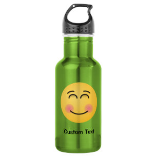 Wasserflasche mit lächelndem Gesicht und lächelnde