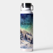 Wasserflasche mit Landschaftlichen Wintergärten &  Trinkflasche (Rückseite)
