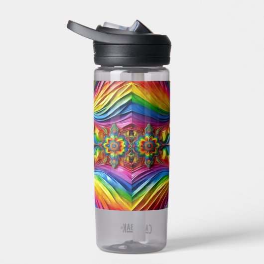 Wasserflasche mit LGBT-Farbgestaltung Trinkflasche (Rechts)